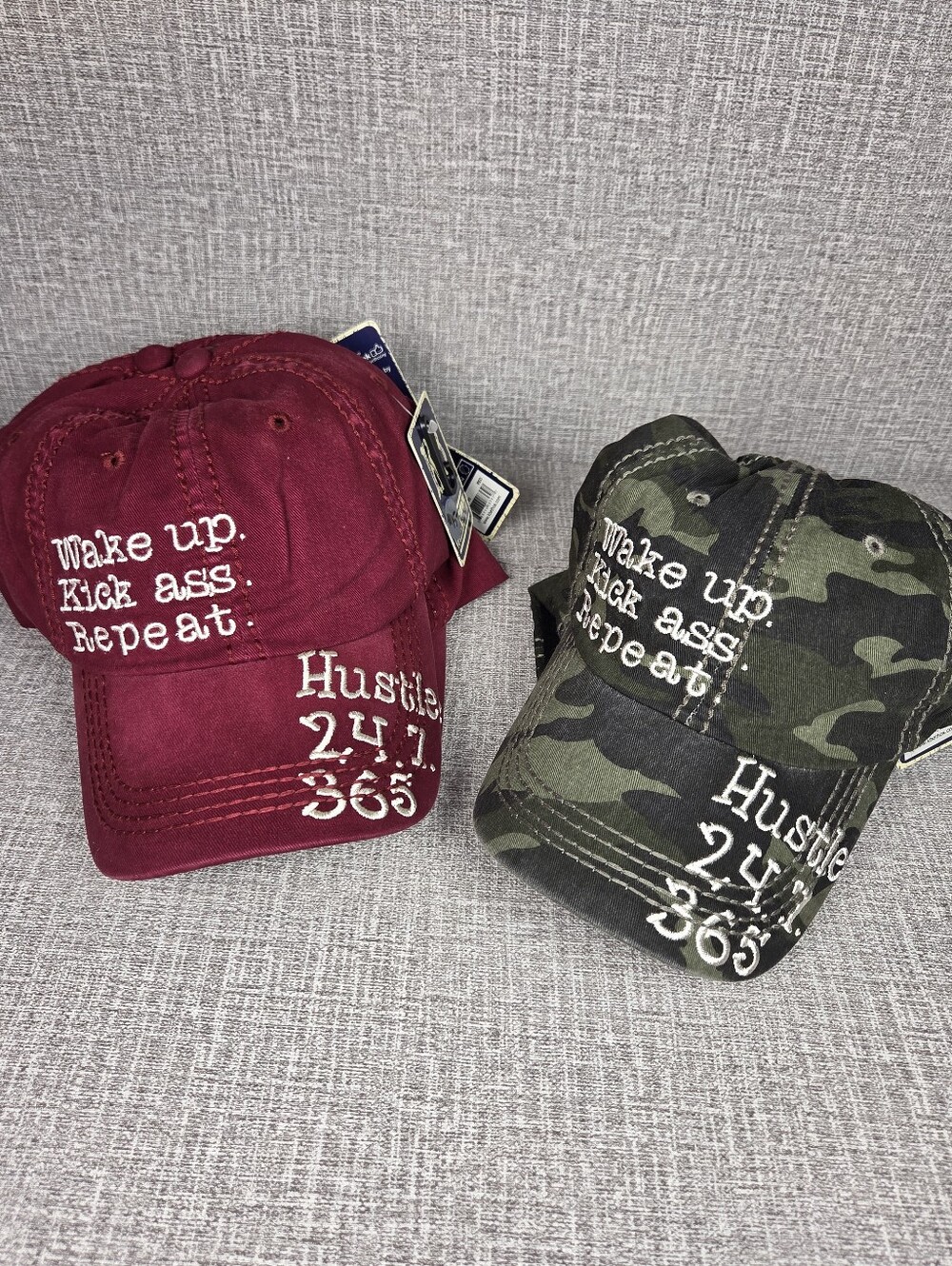 NWT Kbethos Hustle Maroon or Green Camo Baseball Cap Hat